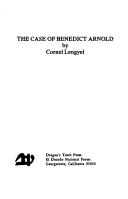 Cover of The case of Benedict Arnold by Cornel Adam Lengyel
