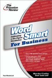 Front cover of Word smart for business by Paul Westbrook