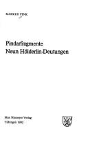 Cover of Pindarfragmente by Markus Fink