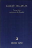 Front cover of Lexicon Accianum by Antonino De Rosalia