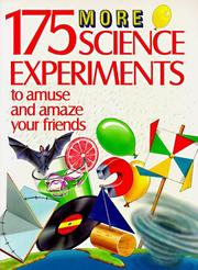 Front cover of 175 more science experiments to amuse and amaze your friends by Terry Cash