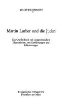Front cover of Martin Luther und die Juden by Walther Bienert