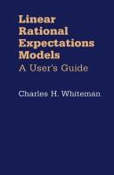 Cover of Linear rational expectations models by Charles H. Whiteman