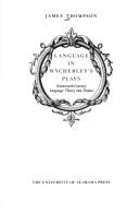 Cover of Language in Wycherley's plays by Thompson, James