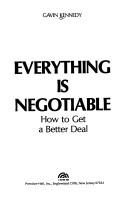 Cover of Everything Is Negotiable by Gavin Kennedy