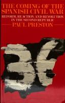 Front cover of The Coming of the Spanish Civil War by Paul Preston