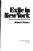 Cover of Exile in New York by Helmut F. Pfanner