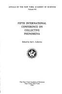 Front cover of Fifth International Conference on Collective Phenomena by International Conference on Collective Phenomena (5th 1981 Moscow, R.S.F.S.R.)