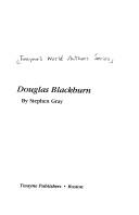 Cover of Douglas Blackburn by Gray, Stephen