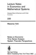 Cover of Notes oneconomic time series analysis by Masanao Aoki