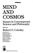 Cover of Mind and cosmos by Robert Garland Colodny