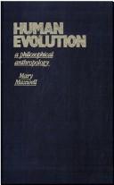 Cover of Human evolution by Mary Maxwell