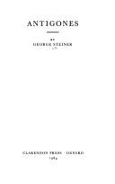 Cover of Antigones by George Steiner