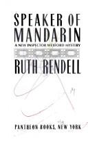 Front cover of The speaker of Mandarin by Ruth Rendell