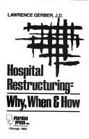 Cover of Hospital restructuring by Lawrence Gerber