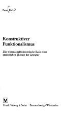 Front cover of Konstruktiver Funktionalismus by Finke, Peter.