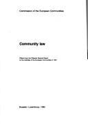 Cover of Community law by Commission of the European Communities.