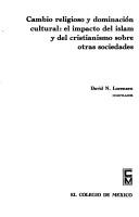 Cover of Cambio religioso y dominación cultural by David N. Lorenzen