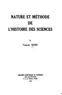 Front cover of Nature et méthode de l'histoire des sciences by François Russo