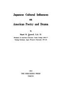 Front cover of Japanese cultural influences on American poetry and drama by Hazel B. Durnell