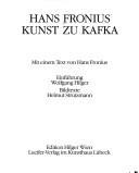 Cover of Hans Fronius by Hans Fronius
