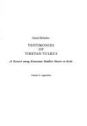 Front cover of Testimonies of Tibetan Tulkus by Daniel Bärlocher