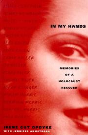 Front cover of In my hands by Irene Gut Opdyke