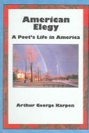 Front cover of American elegy by A. G. Karpen