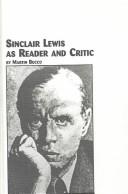 Cover of Sinclair Lewis as reader and critic by Martin Bucco