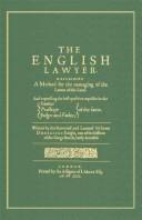 Front cover of The English lawyer by Doddridge, John Sir