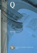 Cover of Library of Congress classification. Q. Science by Library of Congress