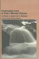 Front cover of Complementation in early modern English by Juan Carlos García-Lorenzo
