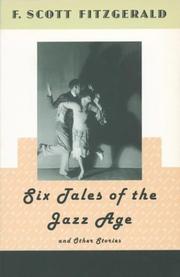 Front cover of Six tales of the jazz age by F. Scott Fitzgerald