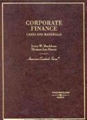 Cover of Corporate finance by Jerry W. Markham