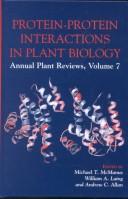 Front cover of Protein-protein interactions in plant biology by Michael T. McManus