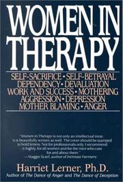 Cover of Women in therapy by Harriet Goldhor Lerner