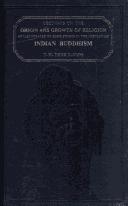 Front cover of Lectures on the origin and growth of religion as illustrated by some points in the history of Indian Buddhism by Thomas William Rhys Davids