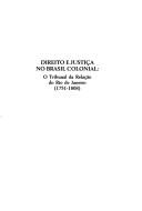 Front cover of Direito e justiça no Brasil Colonial by Arno Wehling