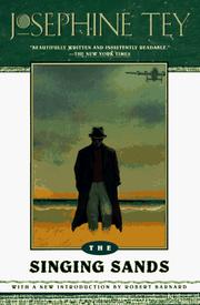 Front cover of The Singing Sands (Inspector Alan Grant #6) by Josephine Tey