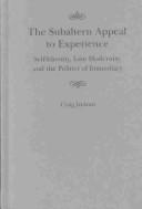 Cover of The subaltern appeal to experience by Craig Ireland