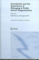 Front cover of Complexity and the experience of managing in public sector organizations by Ralph D. Stacey