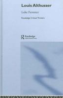 Cover of Louis Althusser by Luke Ferretter