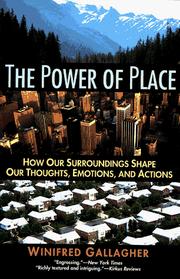 Front cover of The power of place by Winifred Gallagher