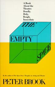 Cover of The Empty Space: A Book About the Theatre by Peter Brook