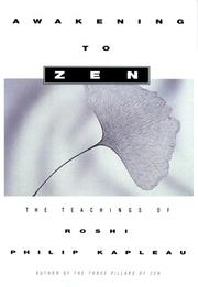 Cover of Awakening to Zen by Philip Kapleau