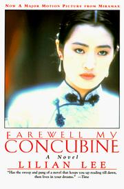 Front cover of Farewell My Concubine by Pi-hua Li