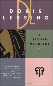 Cover of A proper marriage by Doris Lessing