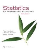 Front cover of Statistics for business and economics by Paul Newbold