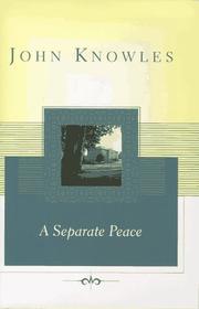 Cover of A separate peace by John Knowles
