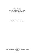 Front cover of The problem of the sentience of plants in earliest Buddhism by Lambert Schmithausen